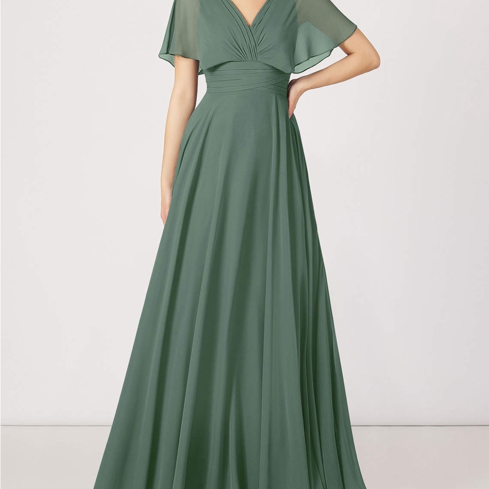 Azazie Eucalyptus Green Bridesmaid Dress